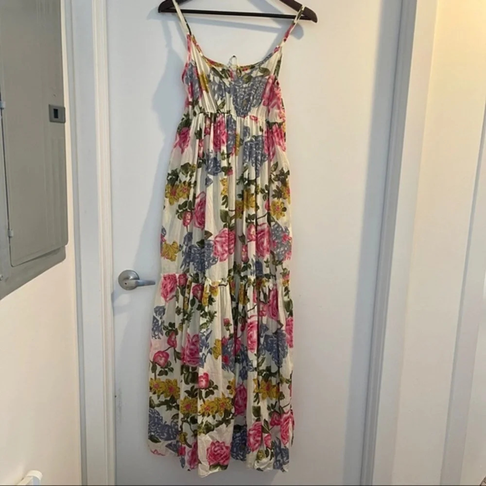 Dress floral XL adjustable back and straps Monica elastic waist